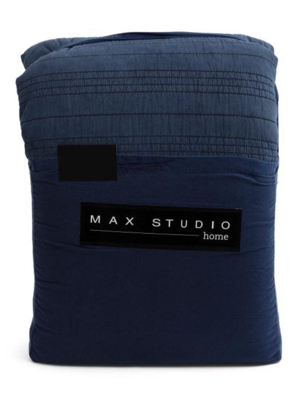 Max Studio Navy Quilted Comforter Set